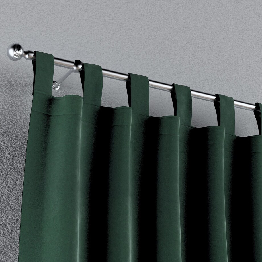 Zasłona na szelkach 1 szt. 130x260 ciemny zielony