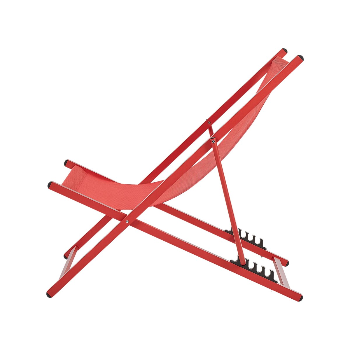 Leżak ogrodowy czerwony LOCRI II