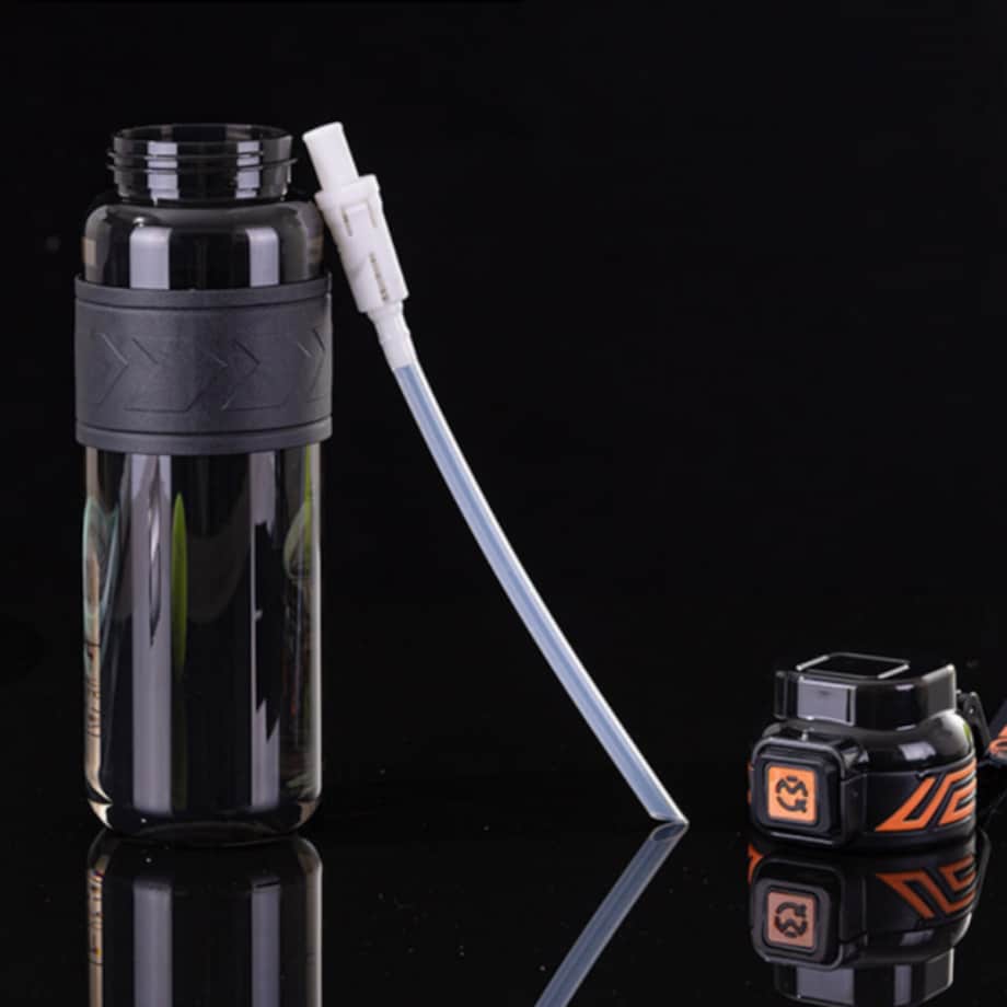 Butelka na wodę, sportowy bidon z miarką 680ML czarny BD64CZ