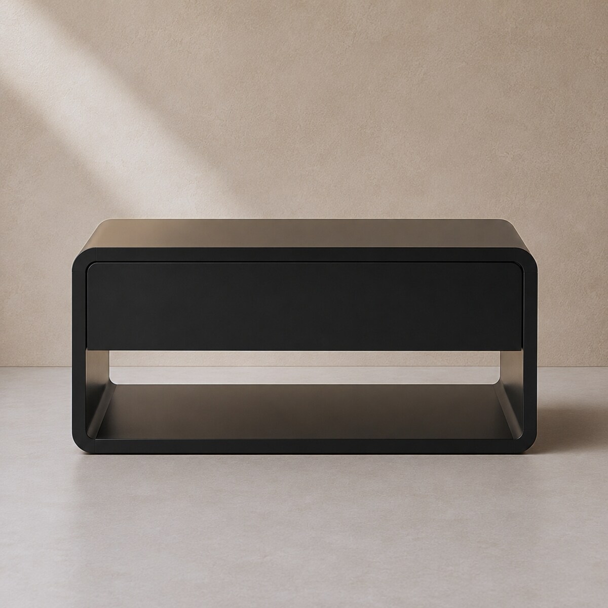 Szafka nocna wisząca z szufladą i półką, 46 x 25 x 21 cm
