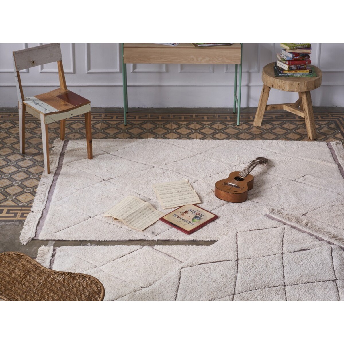 Dywan Bawełniany RugCycled Bereber 120x160 cm Lorena Canals