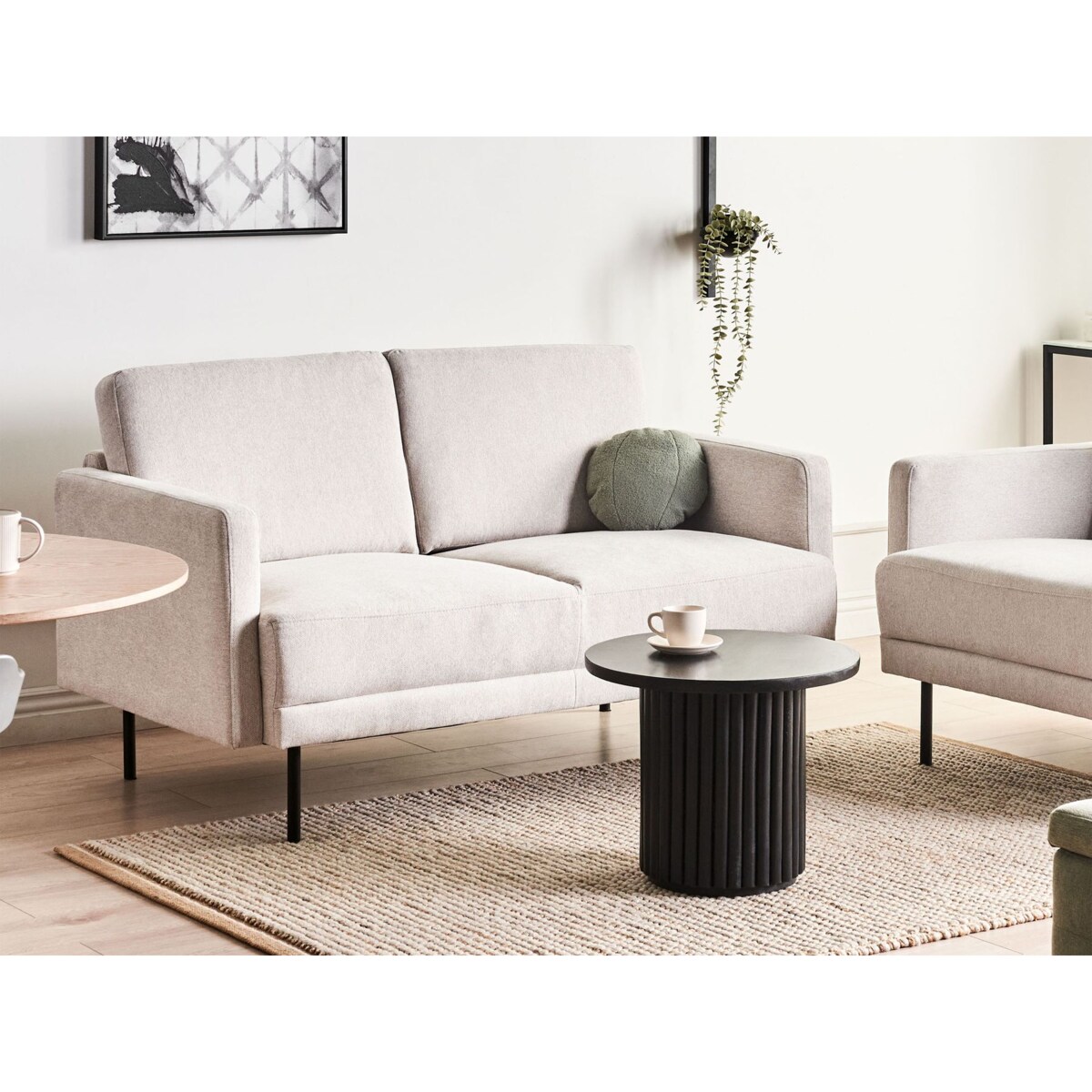 Sofa 2-osobowa jasnobeżowa BREDA