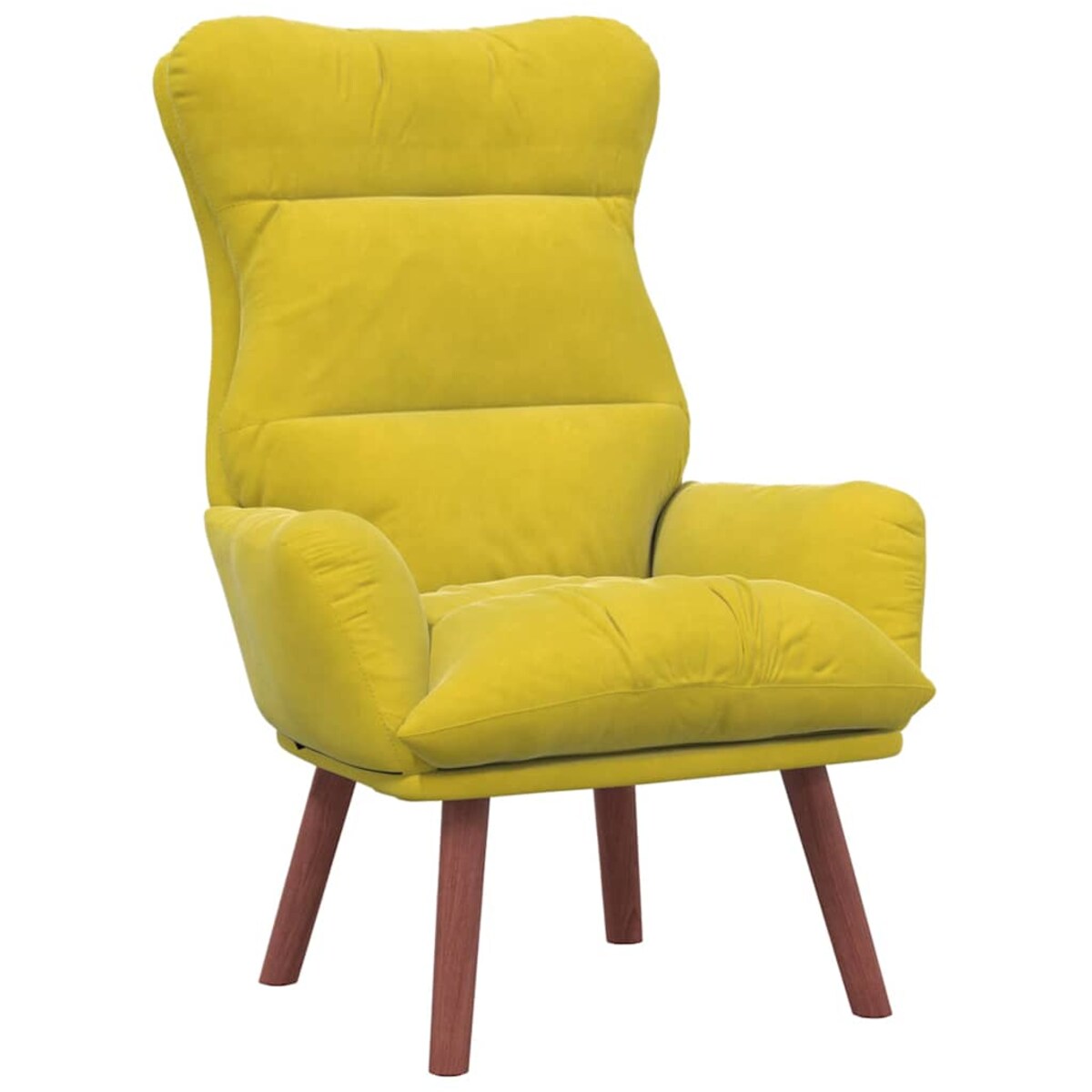 vidaXL Fotel relaksacyjny Żółty 69 x 74 x 93 cm Aksamit