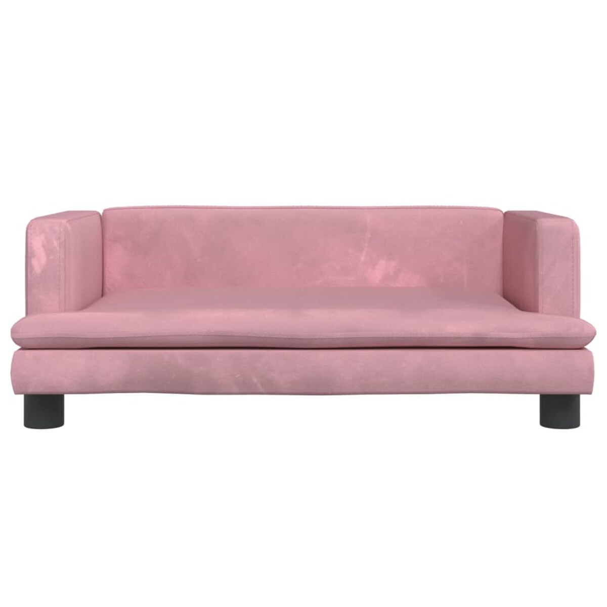 vidaXL Sofa dla dzieci, różowa, 80x45x30 cm, aksamit