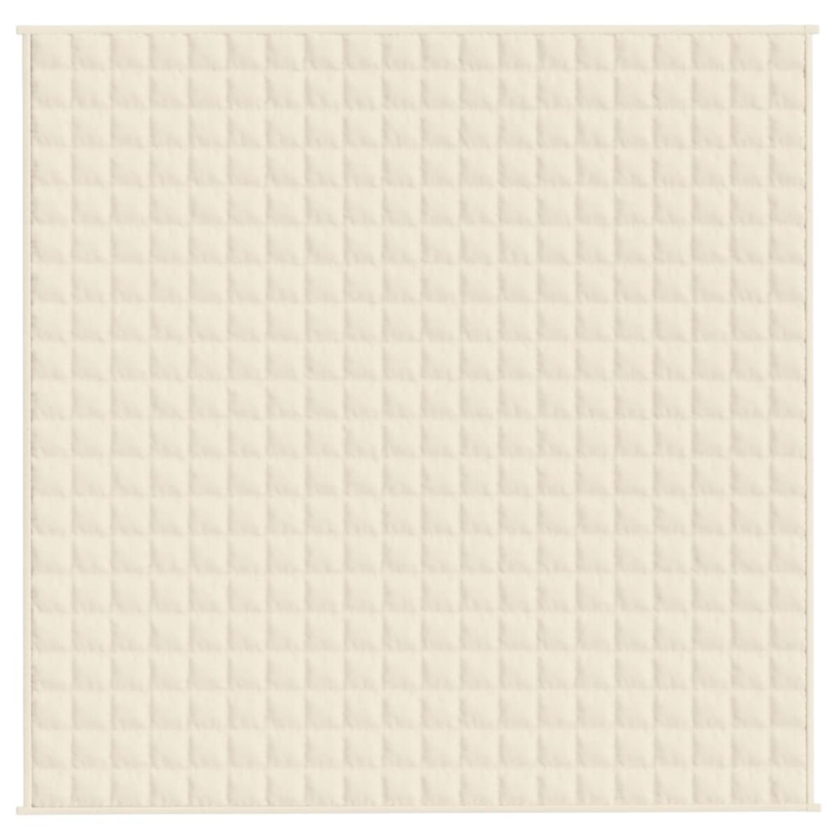 vidaXL Koc obciążeniowy, kremowy, 200x200 cm, 9 kg, tkanina