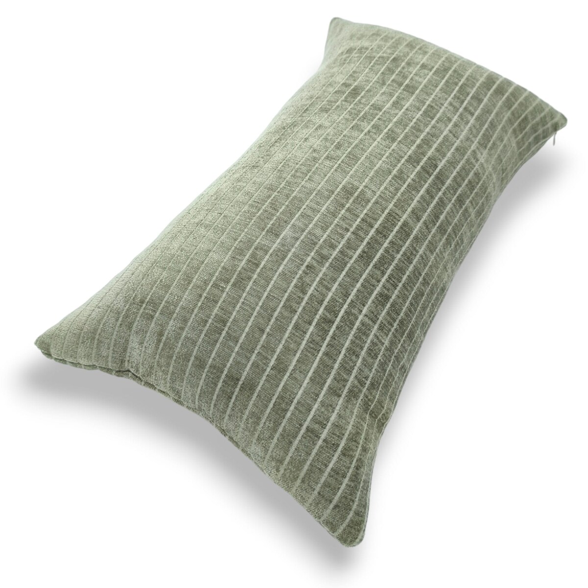 Zielona poduszka dekoracyjna w prążki 30x50 Lines