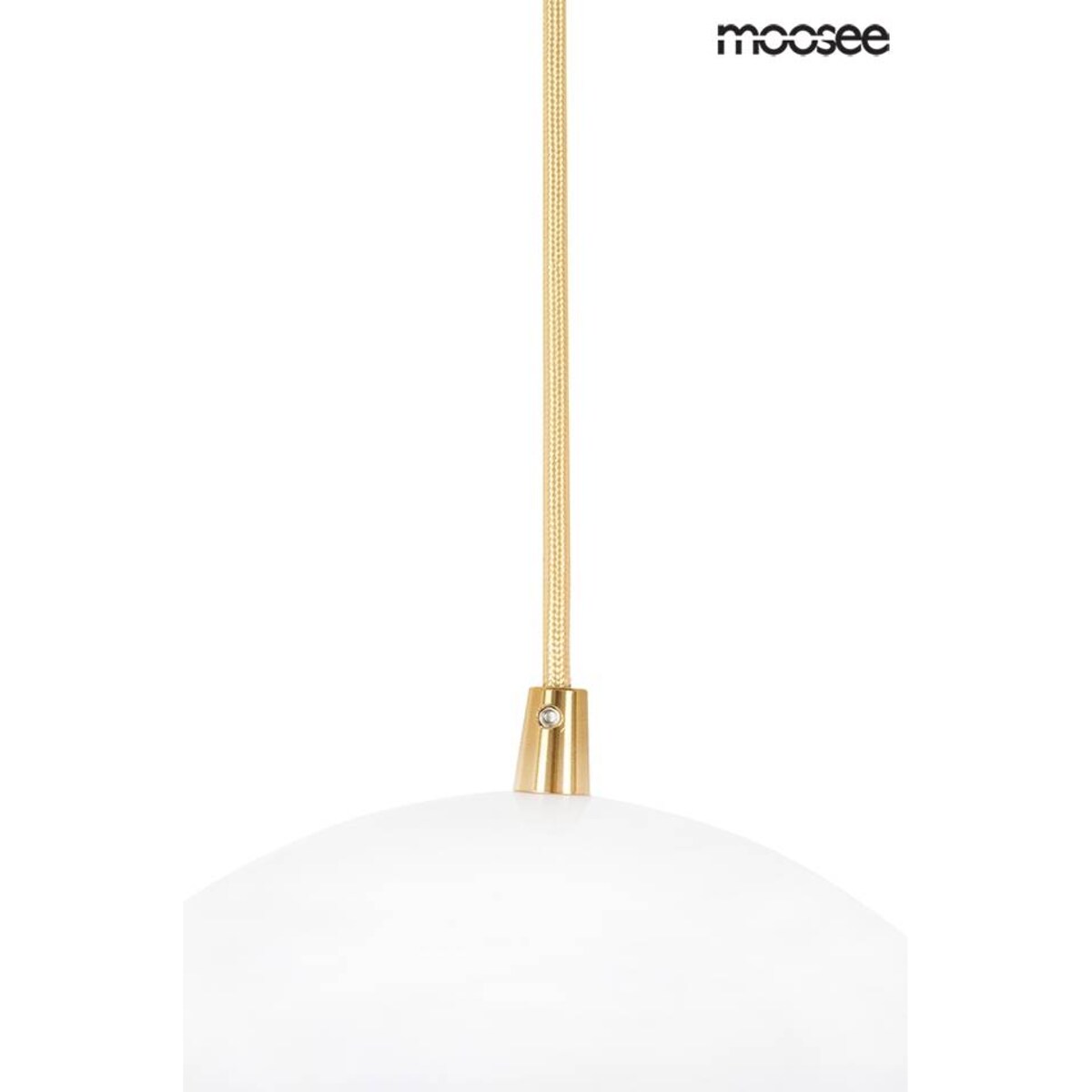 Lampa wisząca Globe MSE010100238 dwie półkule białe złote
