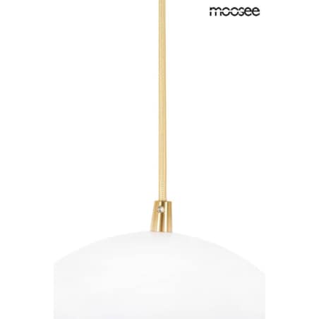 Lampa wisząca Globe MSE010100238 dwie półkule białe złote