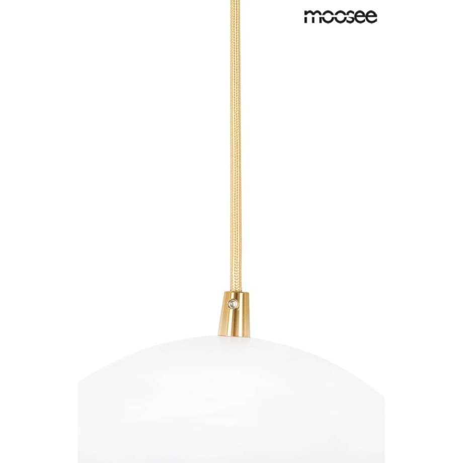 Lampa wisząca Globe MSE010100238 dwie półkule białe złote