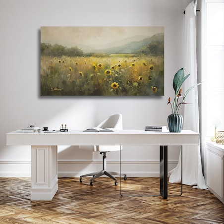 obraz słoneczniki 70cm x 120cm