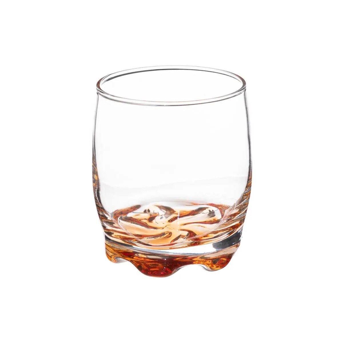 Komplet 6 szklanek z kolorowym spodem 290 ml