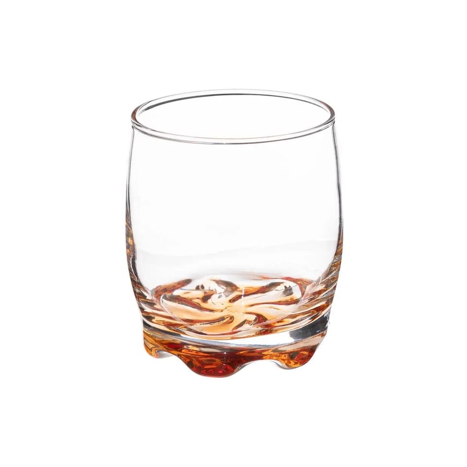 Komplet 6 szklanek z kolorowym spodem 290 ml