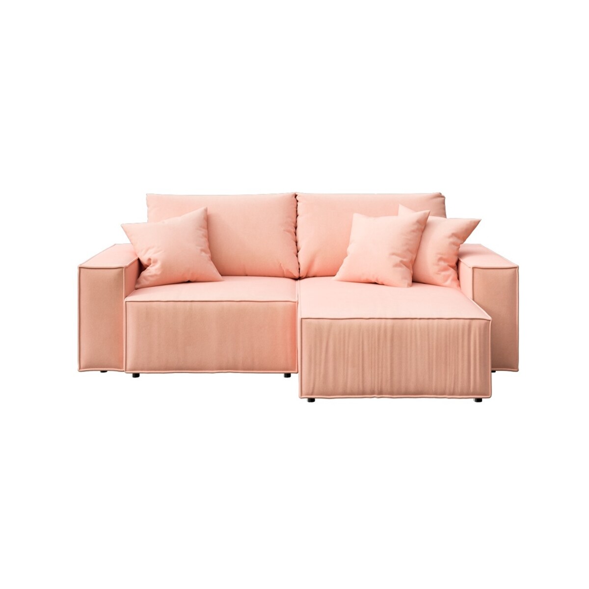Melow Sofa narożna - brzoskwiniowa
