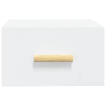 vidaXL Wisząca szafka nocna, biała, 35x35x20 cm