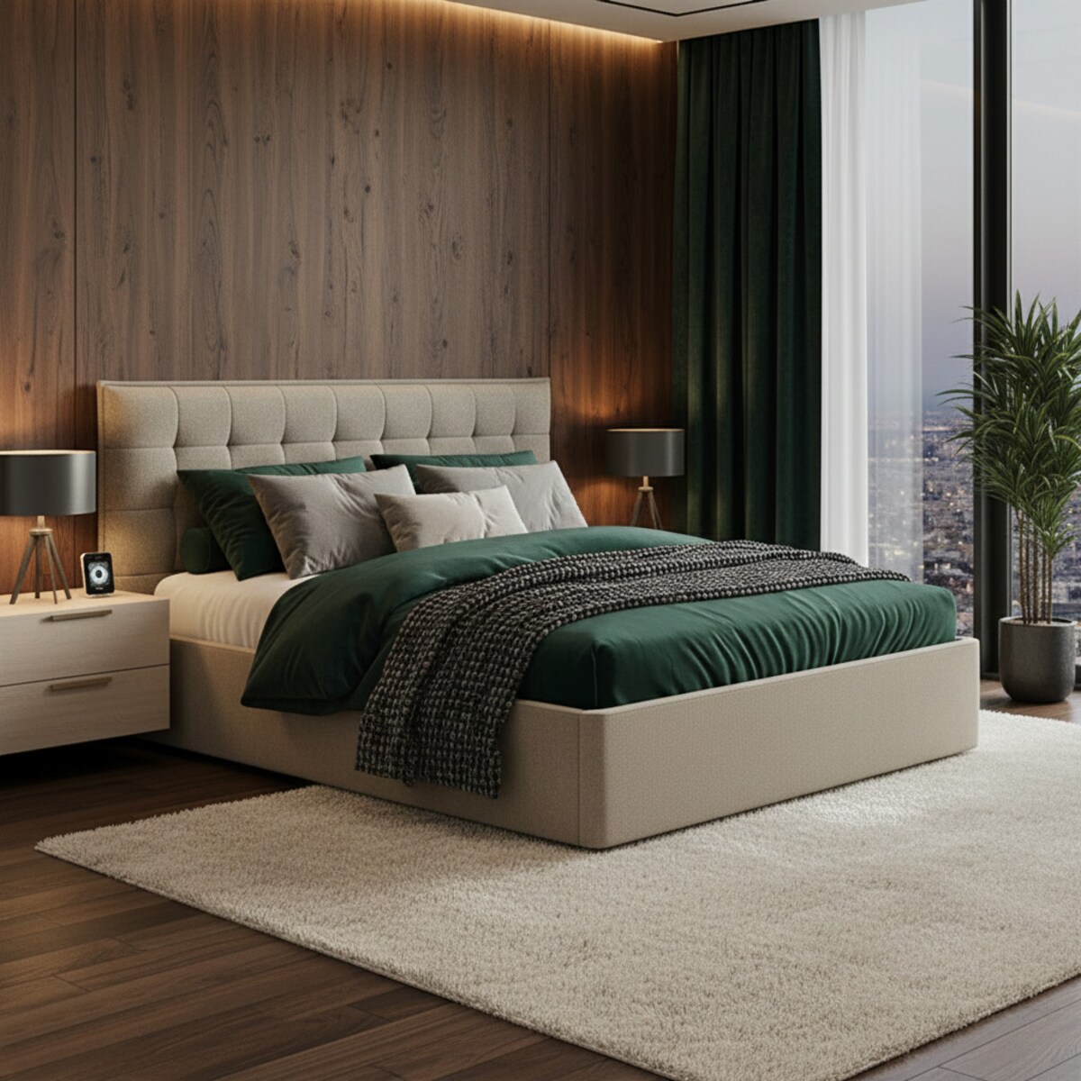 Łóżko Tapicerowane Consul 120X200 Stelaż Pojemnik Na Pościel Abriamo 03