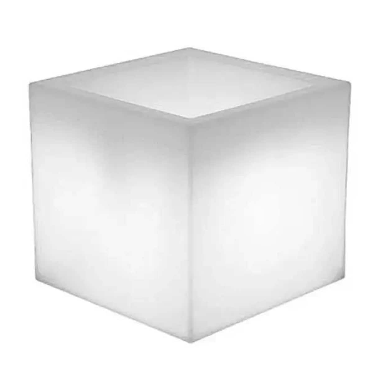 Donica podświetlana kwadratowa Melisa LUMNC050SSNW King Home IP65 biała