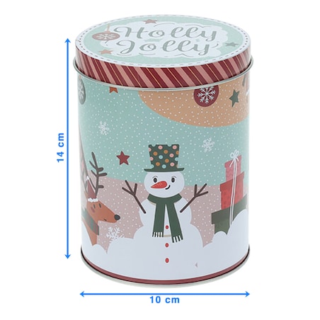 Puszka Na Pierniki Ciastka Boże Narodzenie 10X14 Cm Świąteczna Dekoracyjna Cukierki Słodycze