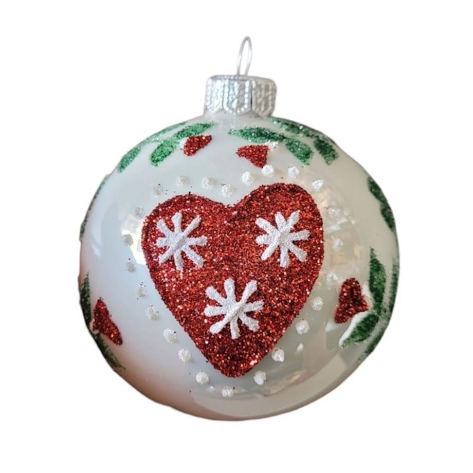 Bombka szklana 4 szt. Ø 100 mm FOLCLORE