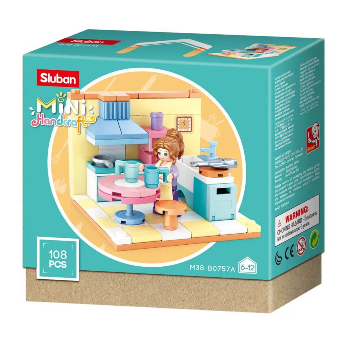 KUCHNIA - mini pokoik klocki - Sluban - 108 elementów