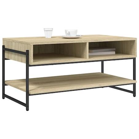 vidaXL Stolik kawowy, kolor dąb sonoma, 90x50x45 cm