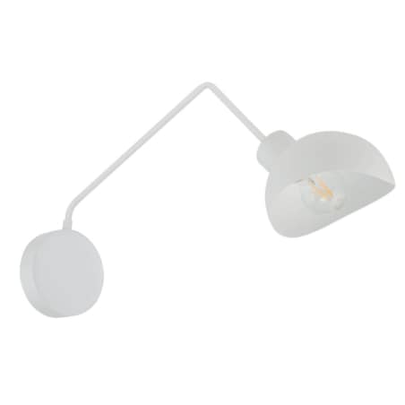 Metalowy kinkiet minimalistyczny Roy do sypialni biały