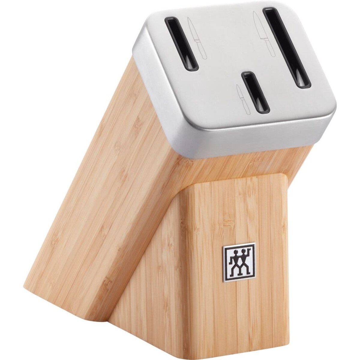 Zestaw 3 noży w bloku samoostrzącym Zwilling Four Star - Brązowy