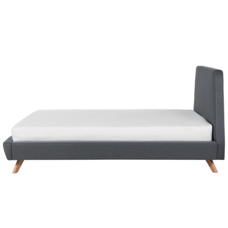 Łóżko tapicerowane 160 x 200 cm szare VIENNE