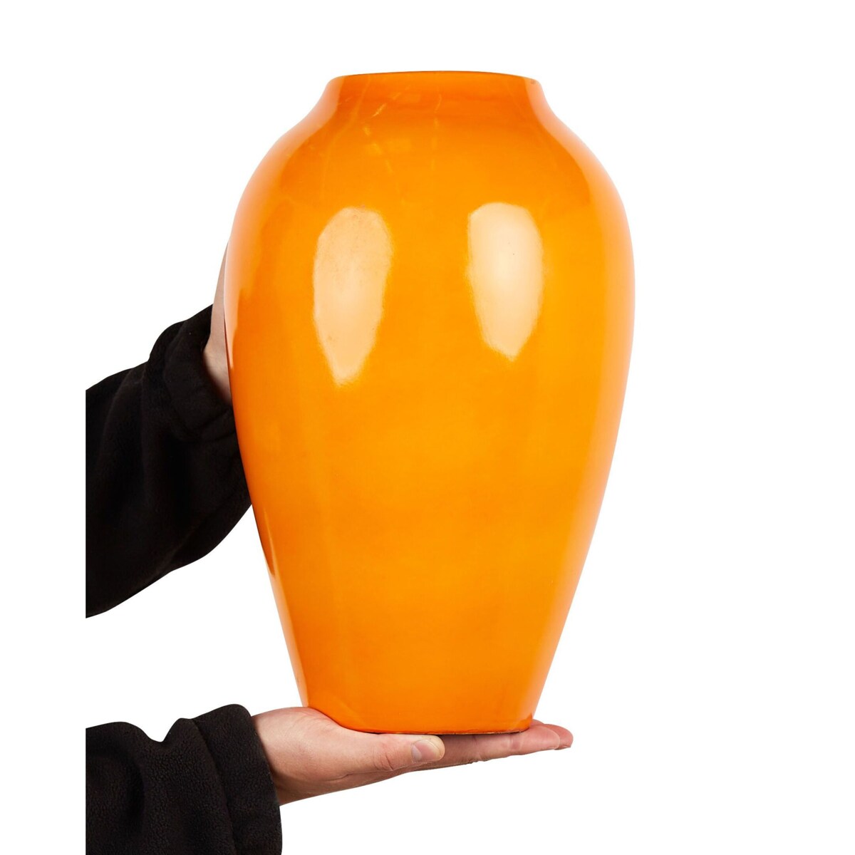 Wazon na kwiaty TERRASA Ceramika 39 cm Pomarańczowy