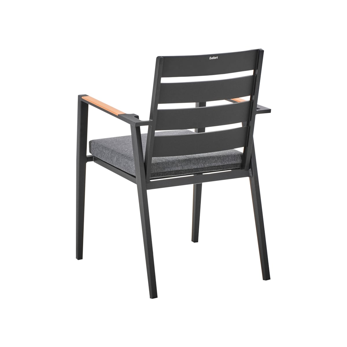 Zestaw ogrodowy dla 4 osób MALETTO/TAVIANO z poduszkami Metal Czarny