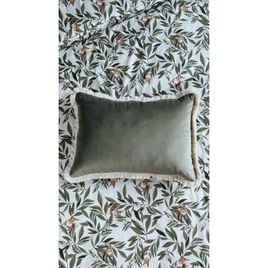 Poduszka delux woodland forest green