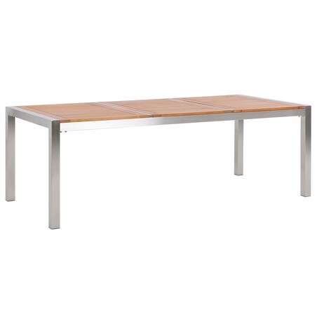 Stół ogrodowy GROSSETO 220 cm 100 cm Drewno eukaliptusowe Brązowy