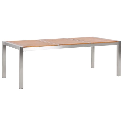 Stół ogrodowy GROSSETO 220 cm 100 cm Drewno eukaliptusowe Brązowy