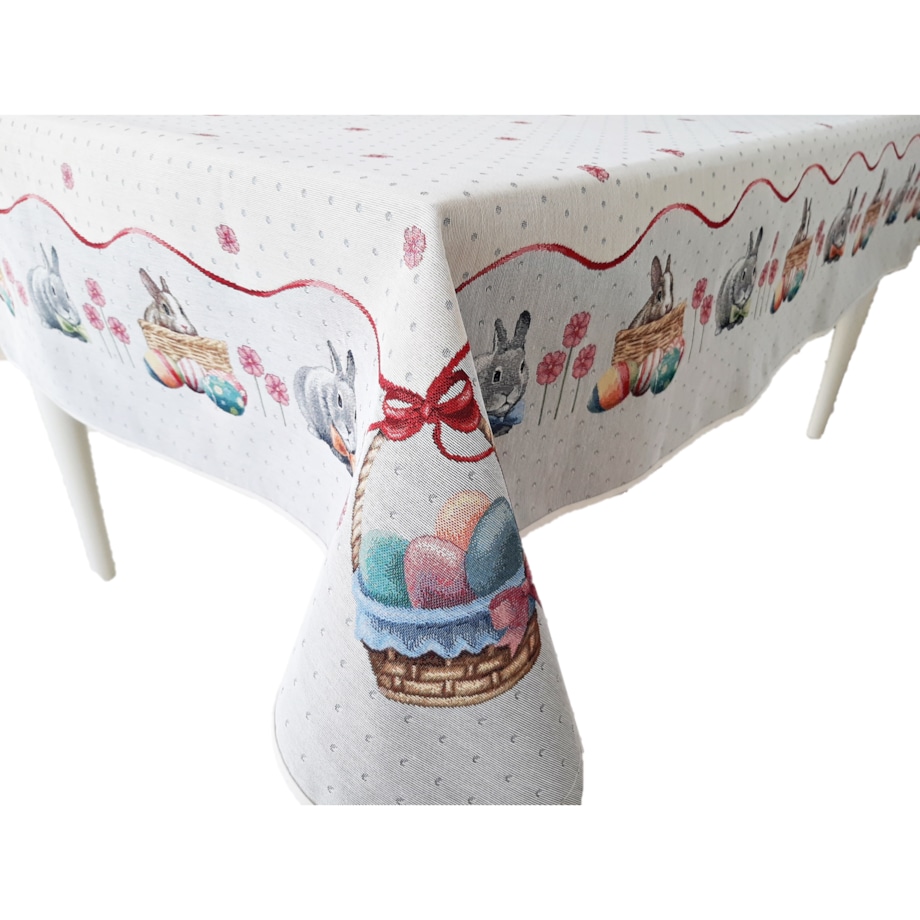 Obrus Wielkanocny 140X280 Cm Na Stół Ozdobny Dekoracyjny Leveret