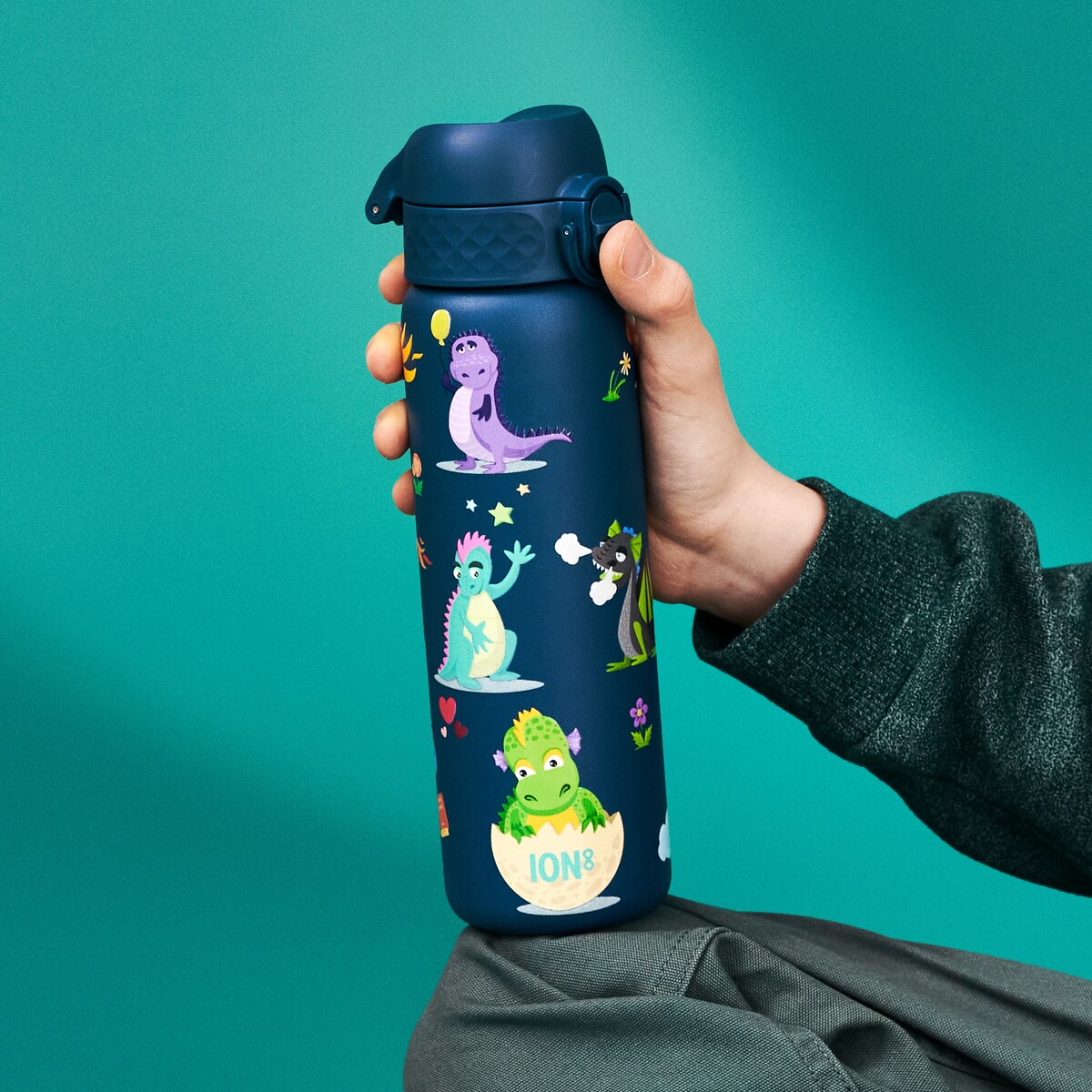 Butelka ION8 Single Wall I8SS600PTDRAG (MR) Dragon