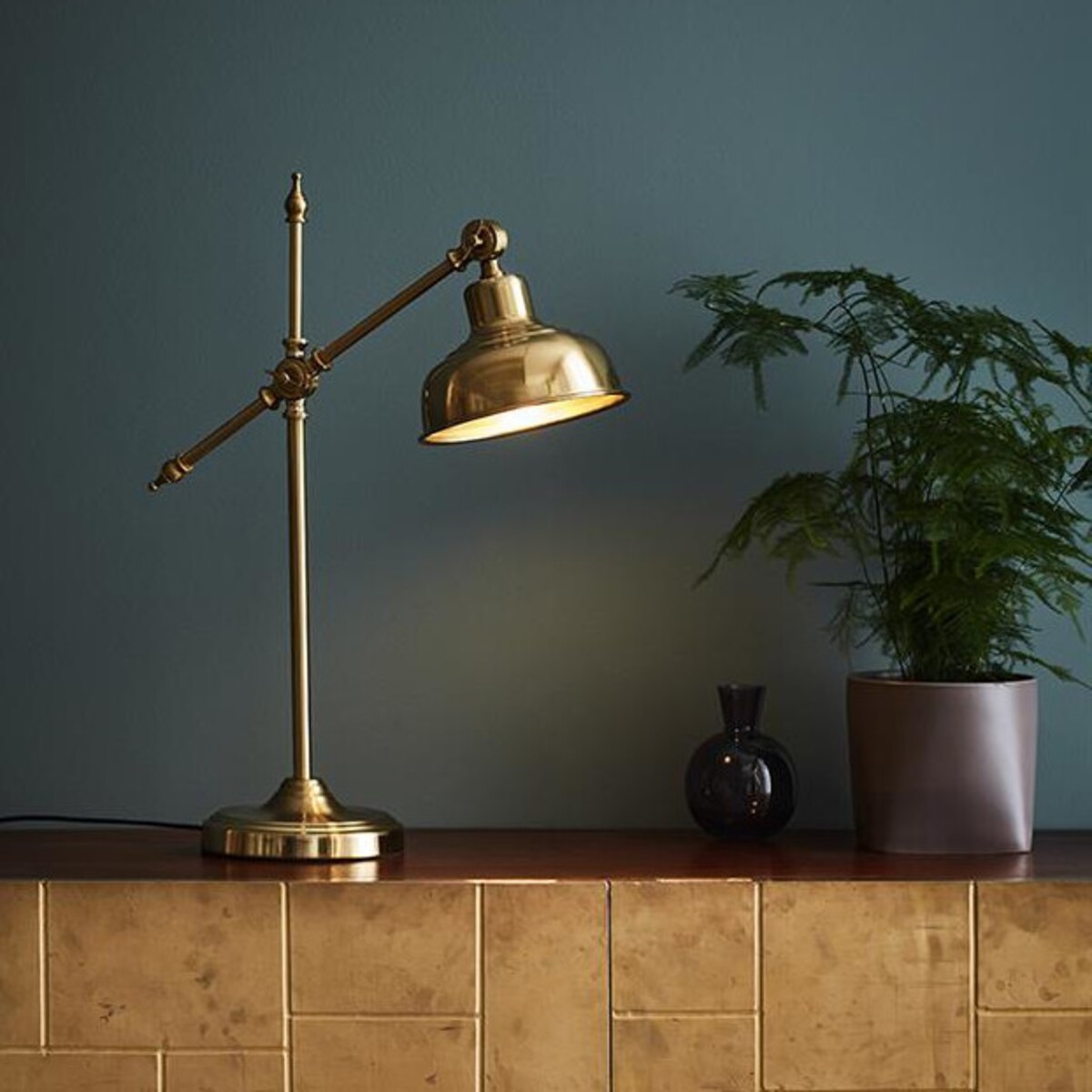 Stojąca LAMPA stołowa GRIMSTAD 108116 Markslojd industrialna LAMPKA