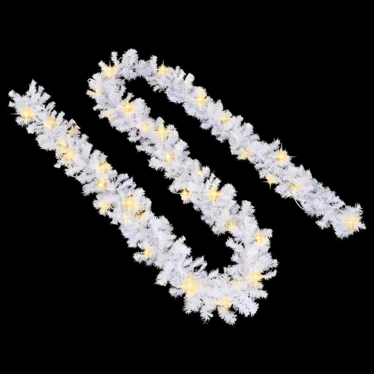 vidaXL Świąteczna girlanda z lampkami LED, 10 m, biała