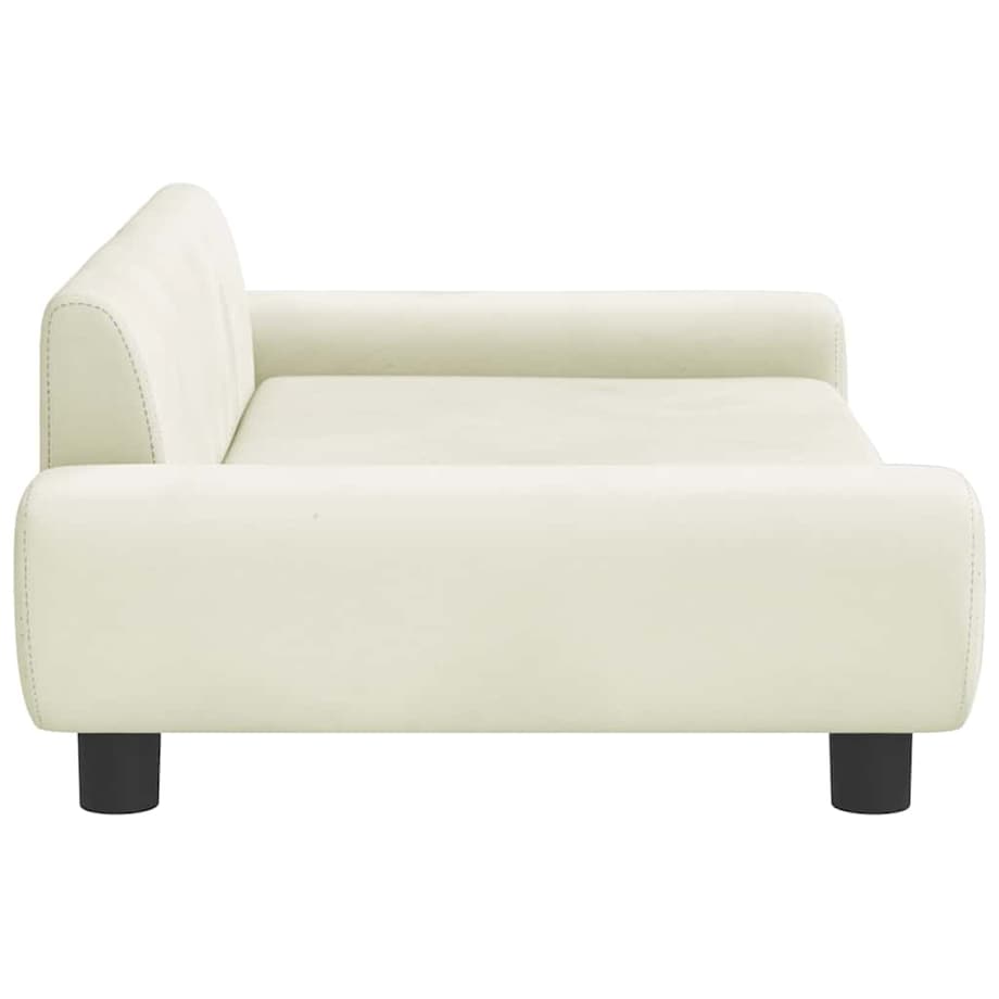 vidaXL Sofa dla dzieci, kremowe, 100x54x33 cm, aksamit