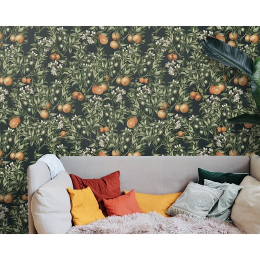 Tapeta Ogród pomarańczowy, 416x254cm
