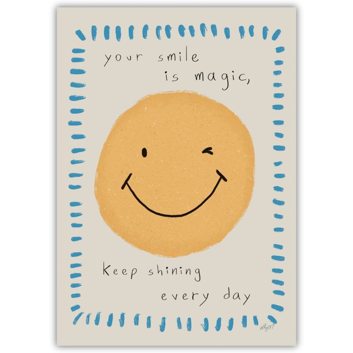 plakat twój uśmiech to magia 70x100