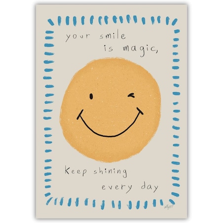 plakat twój uśmiech to magia 70x100