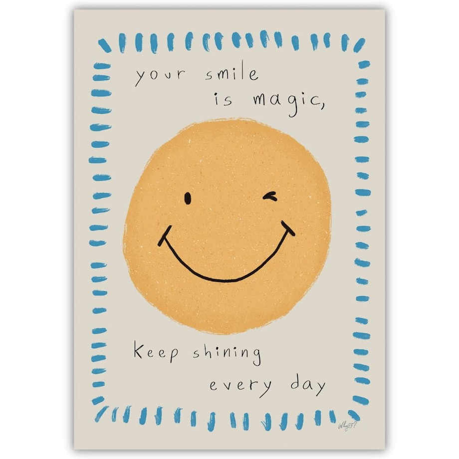 plakat twój uśmiech to magia 70x100