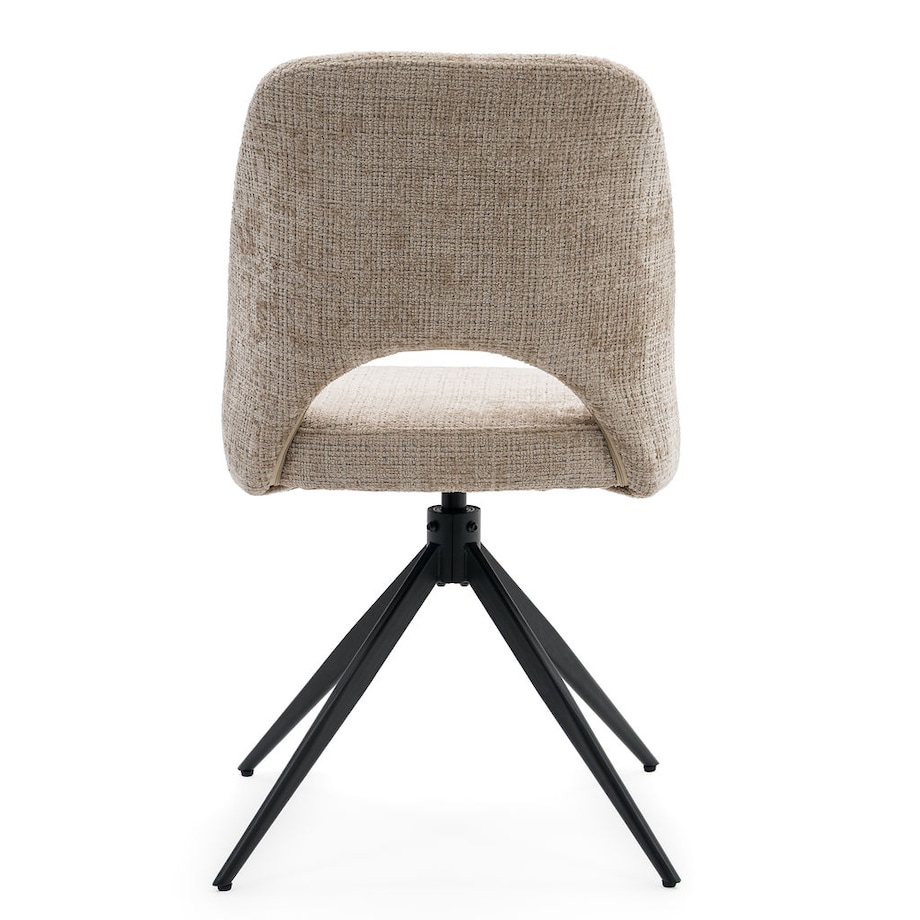 Krzesło obrotowe tapicerowane MILO II ciemny beż do salonu jadalni kuchni