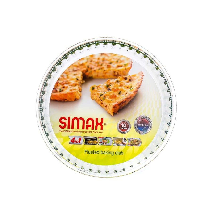 SZKLANA FORMA NACZYNIE NA TARTĘ CIASTO niska 28 cm SIMAX pieczenia desery