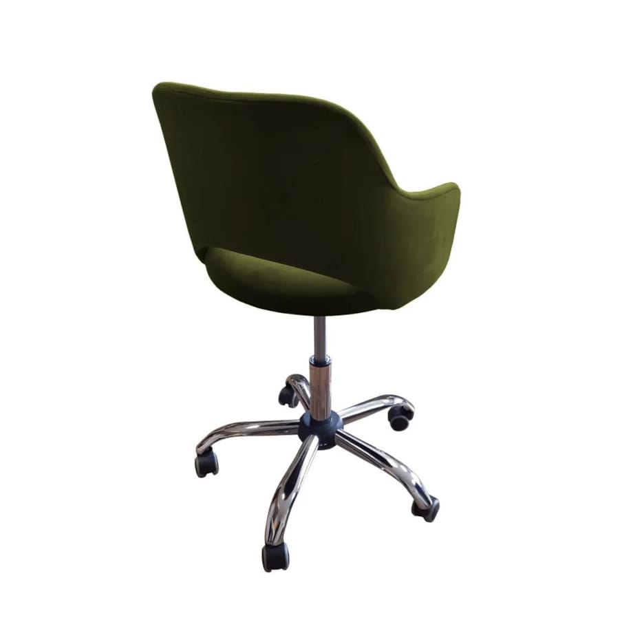 Fotel IZMA BL VELVET oliwkowy