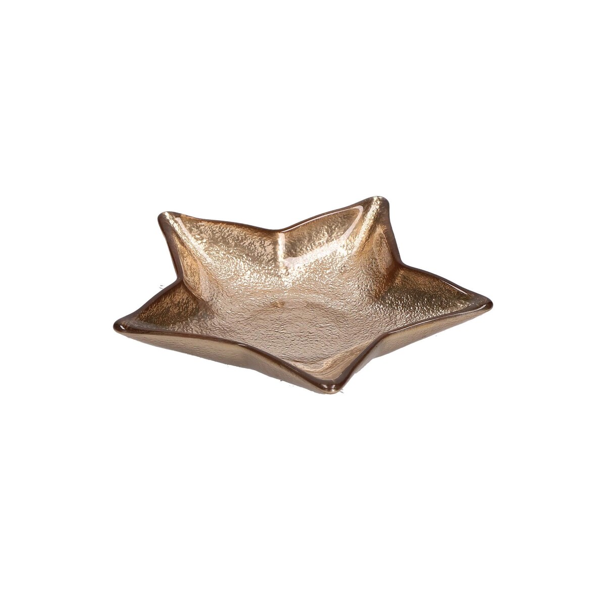 Szklany talerz w kształcie gwiazdki Neimieipensieri - Złoty, 16 cm