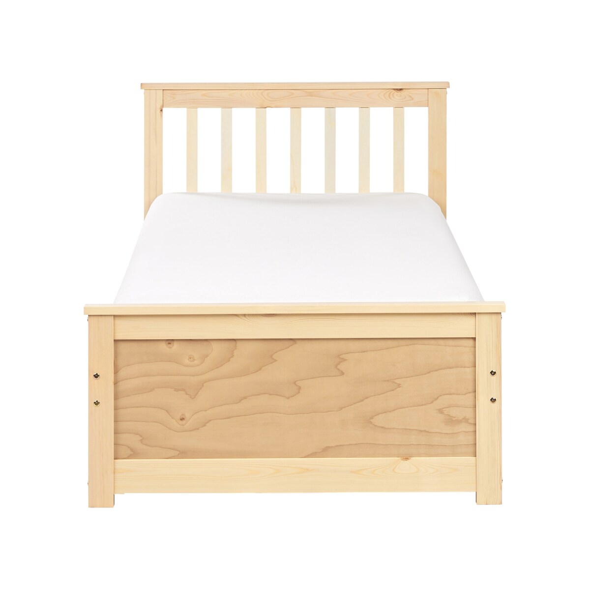 Łóżko OLENDON 90 x 200 cm Drewno Jasne drewno