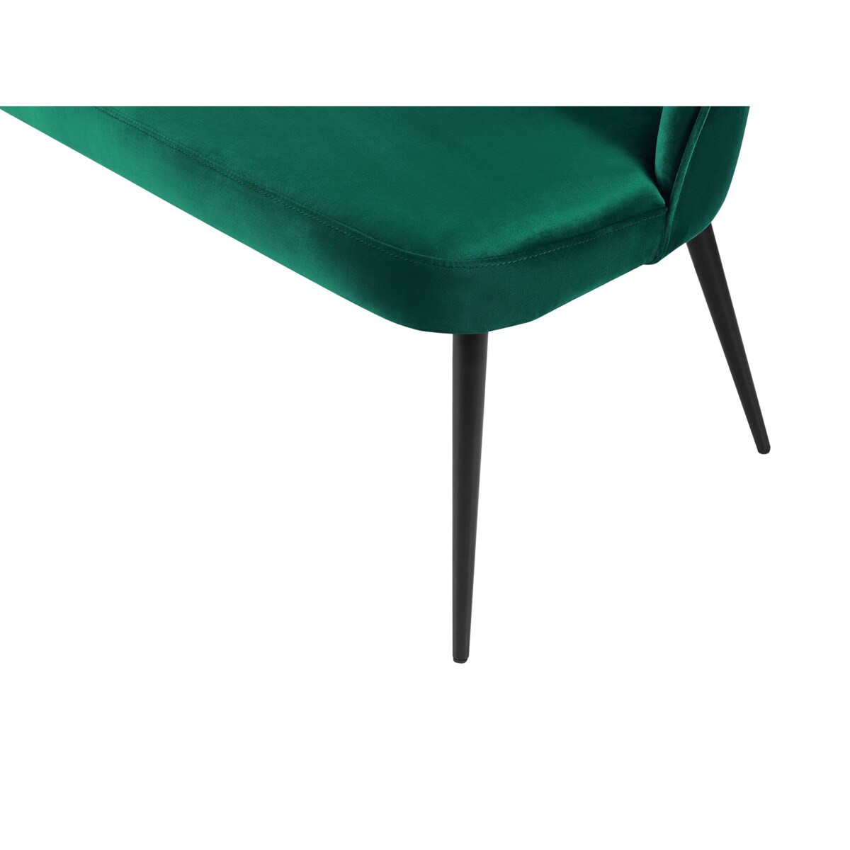 Sofa 2-osobowa welurowa zielona OSBY