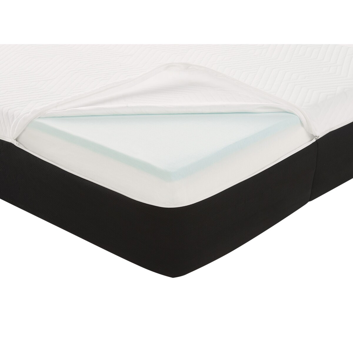 Materac piankowo-żelowy zdejmowany pokrowiec 140 x 200 cm średnio twardy SPONGY