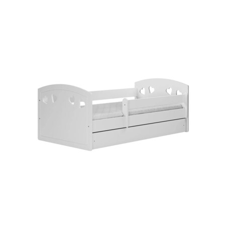 Łóżko dziecięce JULIA 160x80 białe z szufladą
