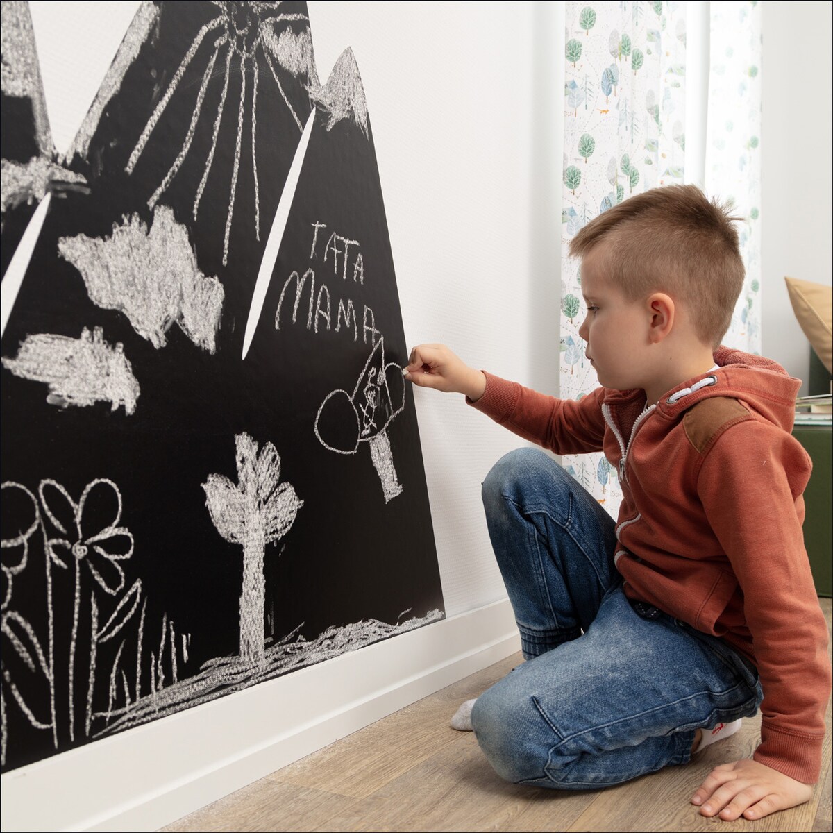 Naklejka tablicowa Mountains, 120x90 cm